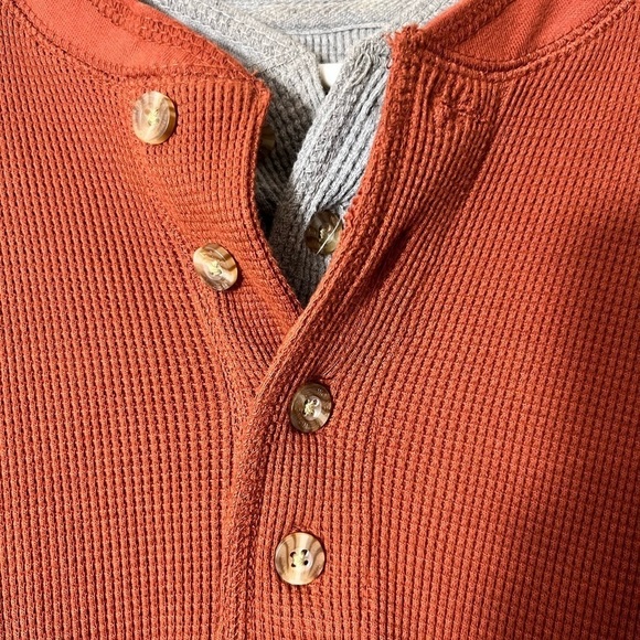 Men’s Wolverine 1/4 Button Thermal Henley Cotton Size XL Rugged Outdoor Casual - Picture 11 of 12